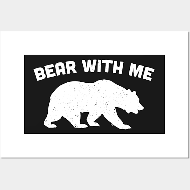 Bear with me (white) Wall Art by Sean-Chinery